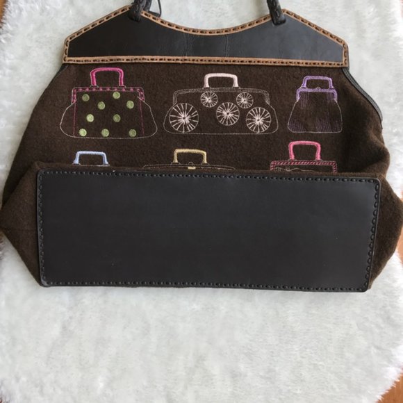 Antonio Melani Embroidered Purse/Handbag/Carpetbag - Picture 9 of 16